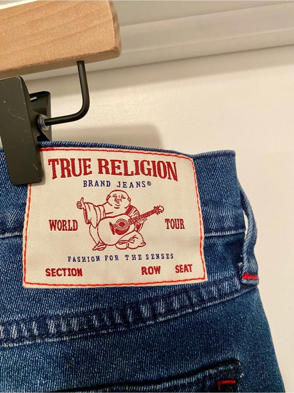 True Religion Ricky Relaxed Straight Men’s Jeans Size 34 Dark Wash